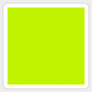 Bitter Lime Neon Green Solid Color Sticker